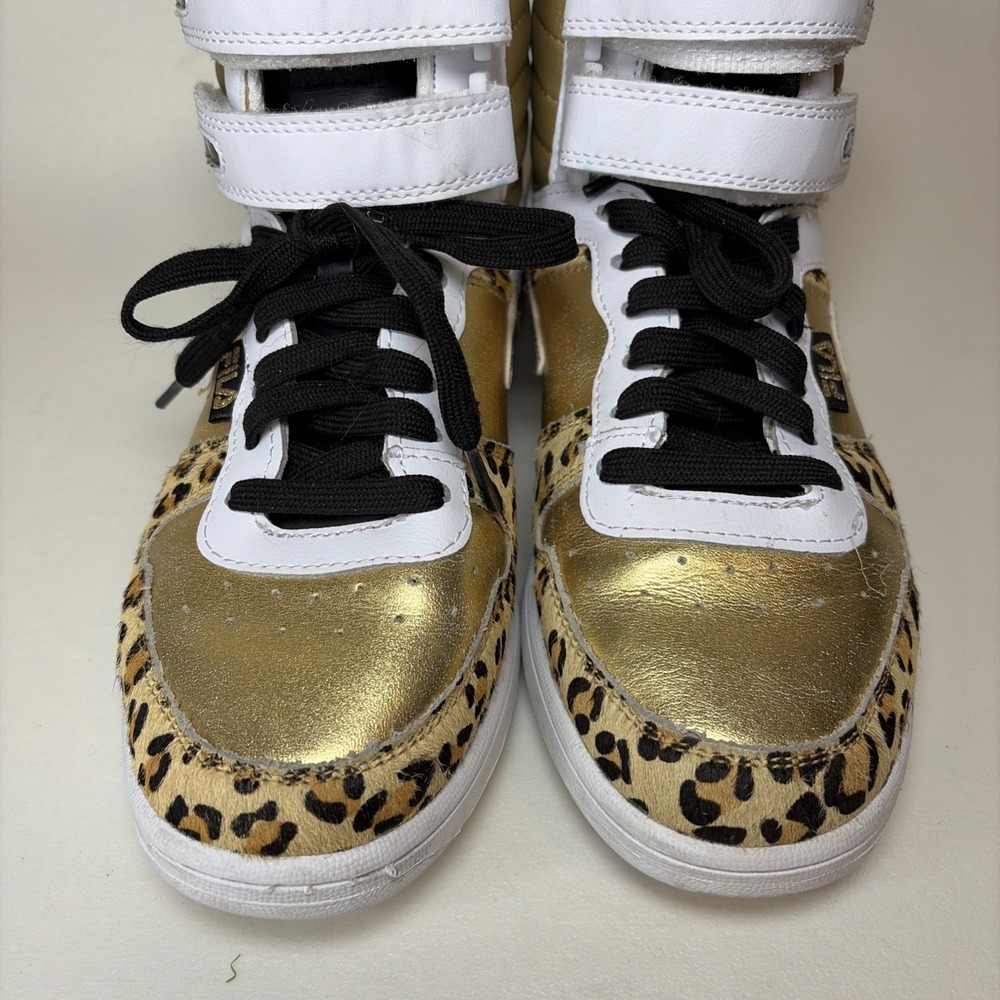 Fila F 14 Leopard Metallic WOMENS Sneakers SZ US 8 - Picture 3 of 6